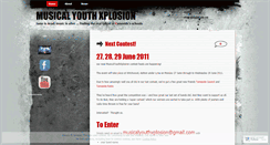 Desktop Screenshot of musicalyouthxplosion.wordpress.com