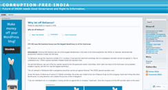 Desktop Screenshot of corruptionfree.wordpress.com