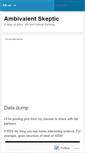 Mobile Screenshot of ambivalentskeptic.wordpress.com