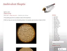 Tablet Screenshot of ambivalentskeptic.wordpress.com