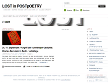 Tablet Screenshot of lostinpostpoetry.wordpress.com