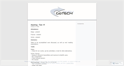 Desktop Screenshot of gotechgroup.wordpress.com