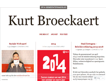 Tablet Screenshot of kurtbroeckaert.wordpress.com