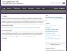 Tablet Screenshot of cloningbasicsforkids.wordpress.com