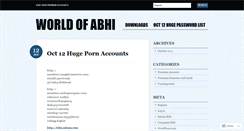 Desktop Screenshot of abhiforu.wordpress.com