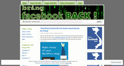 Desktop Screenshot of bringfacebookback.wordpress.com