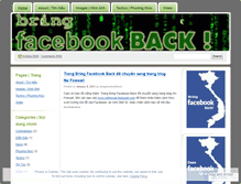 Tablet Screenshot of bringfacebookback.wordpress.com