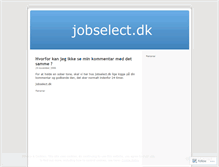 Tablet Screenshot of jobselect.wordpress.com