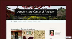 Desktop Screenshot of andoveracupuncture.wordpress.com