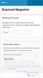 Mobile Screenshot of exposedmag.wordpress.com