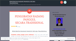 Desktop Screenshot of pengobatanradangpaggultradisional.wordpress.com