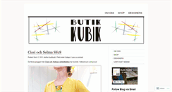 Desktop Screenshot of butikkubik.wordpress.com