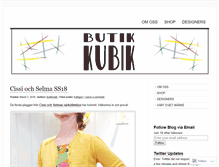 Tablet Screenshot of butikkubik.wordpress.com