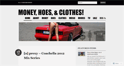 Desktop Screenshot of moneyhoesandclothes.wordpress.com