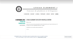 Desktop Screenshot of lysiasclermont.wordpress.com