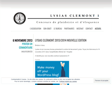 Tablet Screenshot of lysiasclermont.wordpress.com