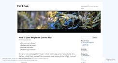 Desktop Screenshot of fatloss875.wordpress.com