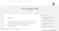 Desktop Screenshot of nitishkr.wordpress.com