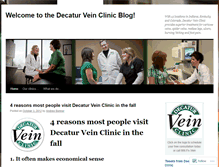 Tablet Screenshot of decaturveinclinic.wordpress.com