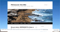Desktop Screenshot of fmdiamante.wordpress.com