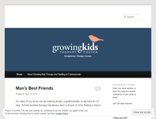 Tablet Screenshot of growingkidstherapy.wordpress.com