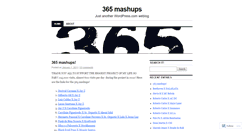 Desktop Screenshot of 365mashups.wordpress.com