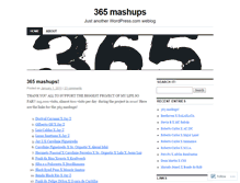 Tablet Screenshot of 365mashups.wordpress.com