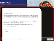 Tablet Screenshot of blondetwins.wordpress.com