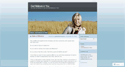 Desktop Screenshot of godbelievesinyou.wordpress.com