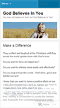 Mobile Screenshot of godbelievesinyou.wordpress.com
