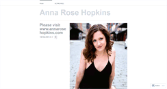 Desktop Screenshot of annarosehopkins.wordpress.com