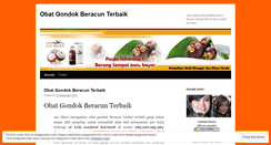 Desktop Screenshot of obatgondokberacunterbaik.wordpress.com