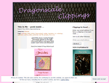 Tablet Screenshot of dragonscaleclippings.wordpress.com
