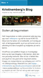 Mobile Screenshot of kristinemberg.wordpress.com