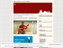 Tablet Screenshot of optimalgitarrelernen.wordpress.com