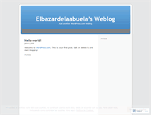 Tablet Screenshot of elbazardelaabuela.wordpress.com