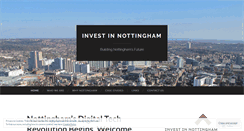 Desktop Screenshot of investinnottingham.wordpress.com