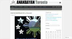 Desktop Screenshot of anakbayantoronto.wordpress.com