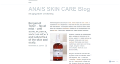 Desktop Screenshot of anaisskincare.wordpress.com