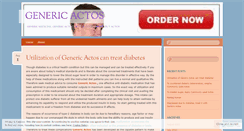 Desktop Screenshot of genericactos.wordpress.com