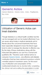 Mobile Screenshot of genericactos.wordpress.com