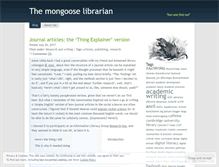 Tablet Screenshot of librariangoddess.wordpress.com