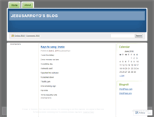 Tablet Screenshot of jesusarroyo.wordpress.com