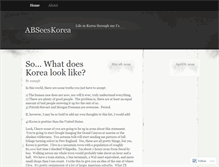 Tablet Screenshot of abseeskorea.wordpress.com