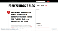 Desktop Screenshot of formyadidas.wordpress.com