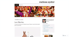 Desktop Screenshot of curiousoyster.wordpress.com