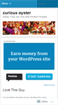 Mobile Screenshot of curiousoyster.wordpress.com