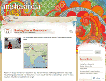 Tablet Screenshot of anishasindia.wordpress.com