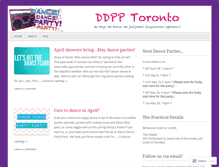 Tablet Screenshot of ddpptoronto.wordpress.com