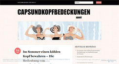 Desktop Screenshot of capsundkopfbedeckungen.wordpress.com